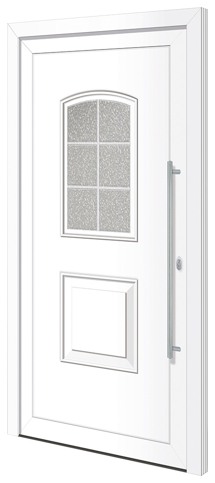 RORO Türen & Fenster Haustür »Otto 10«, BxH: 100x200 cm, weiß, ohne Griff,  inklusive Türrahmen auf Raten | BAUR