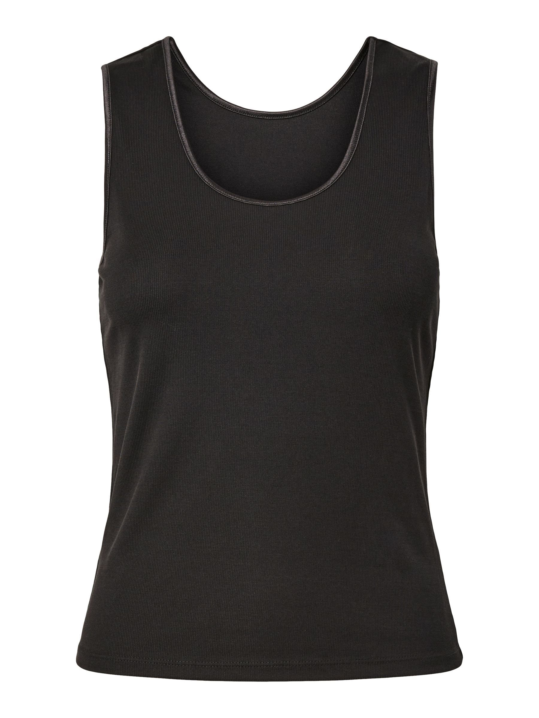 Y.A.S Tanktop »YASPALOMA TANK TOP NOOS« mit Satinpaspel