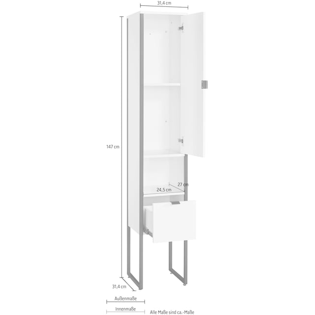 OTTO products Hochschrank »Netta«, für das Bad, Breite 31,5 cm kaufen | BAUR