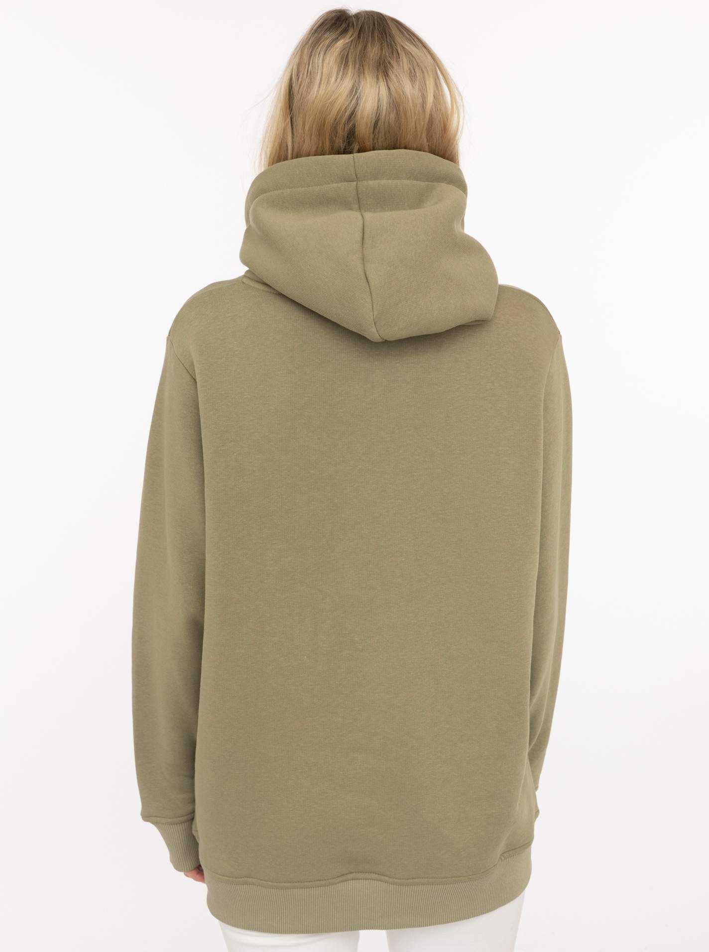 Zwillingsherz Hoodie »"happy"«, großer „Happy“ Print , Kapuze mit Kordel, elastische Bündchen
