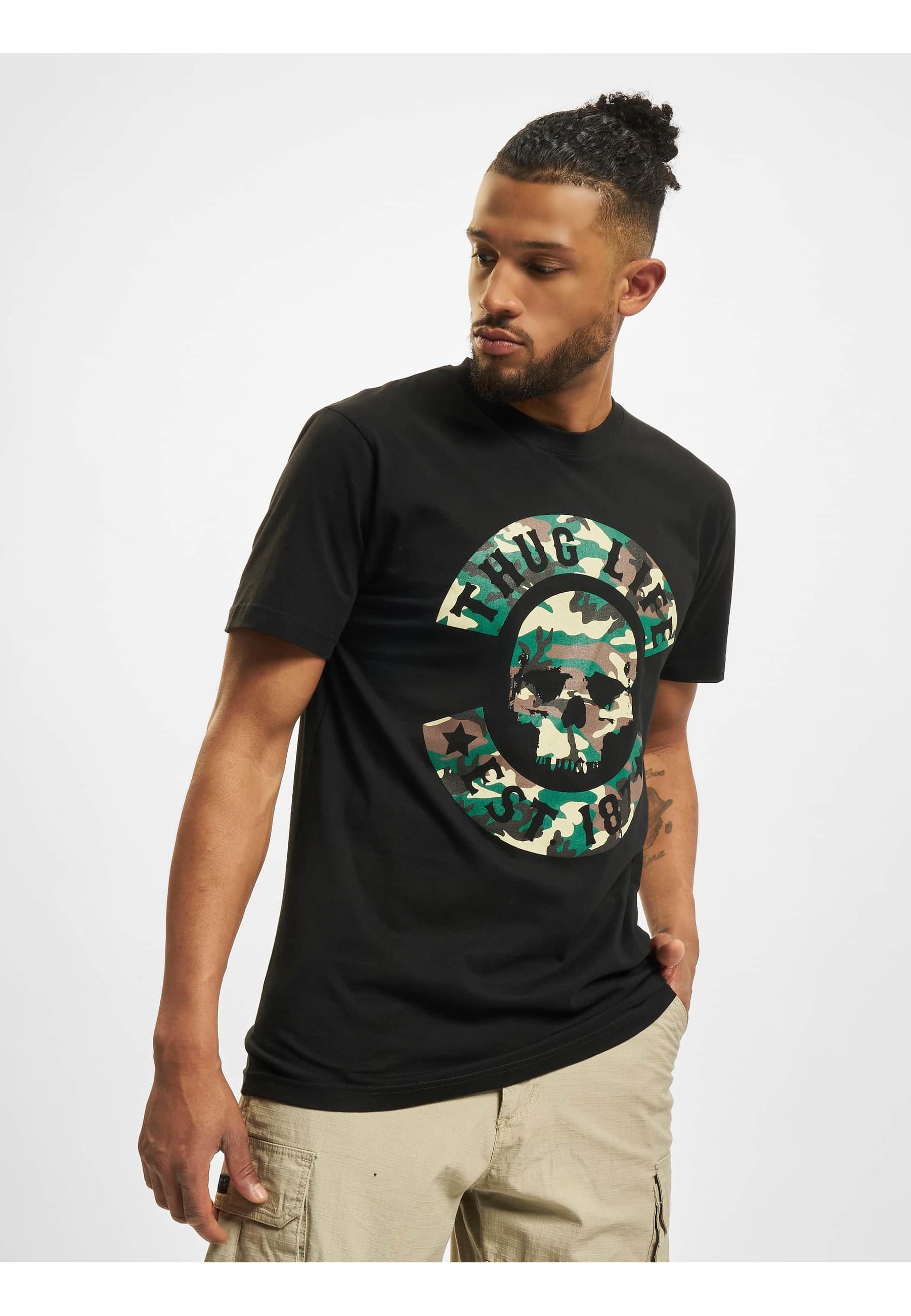 Thug Life T-Shirt »Thug Life Herren Thug Life B.Skull Camo T-Shirt«, (1 tlg.)