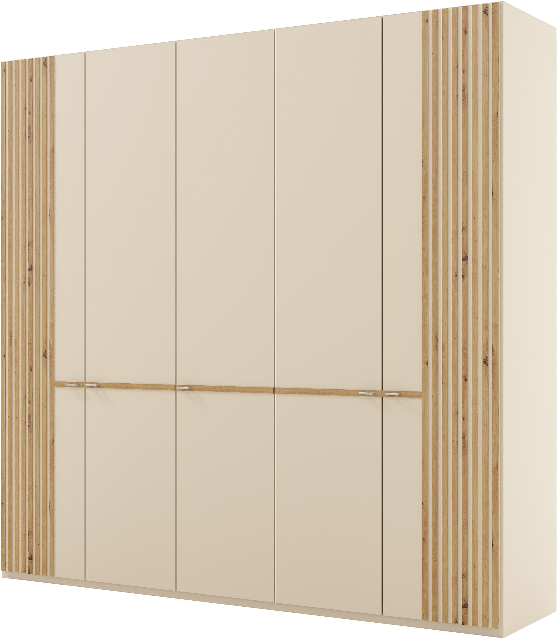 Musterring Kleiderschrank "Isabelle" Lamellen in Eiche, Griffe in silber, verschiedene Größen und Farben