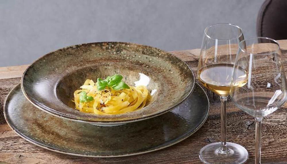 Ritzenhoff & Breker Geschirr-Set »Pizza- und Pasta Set Siena / Faia braun« Spülmaschinengeeignet