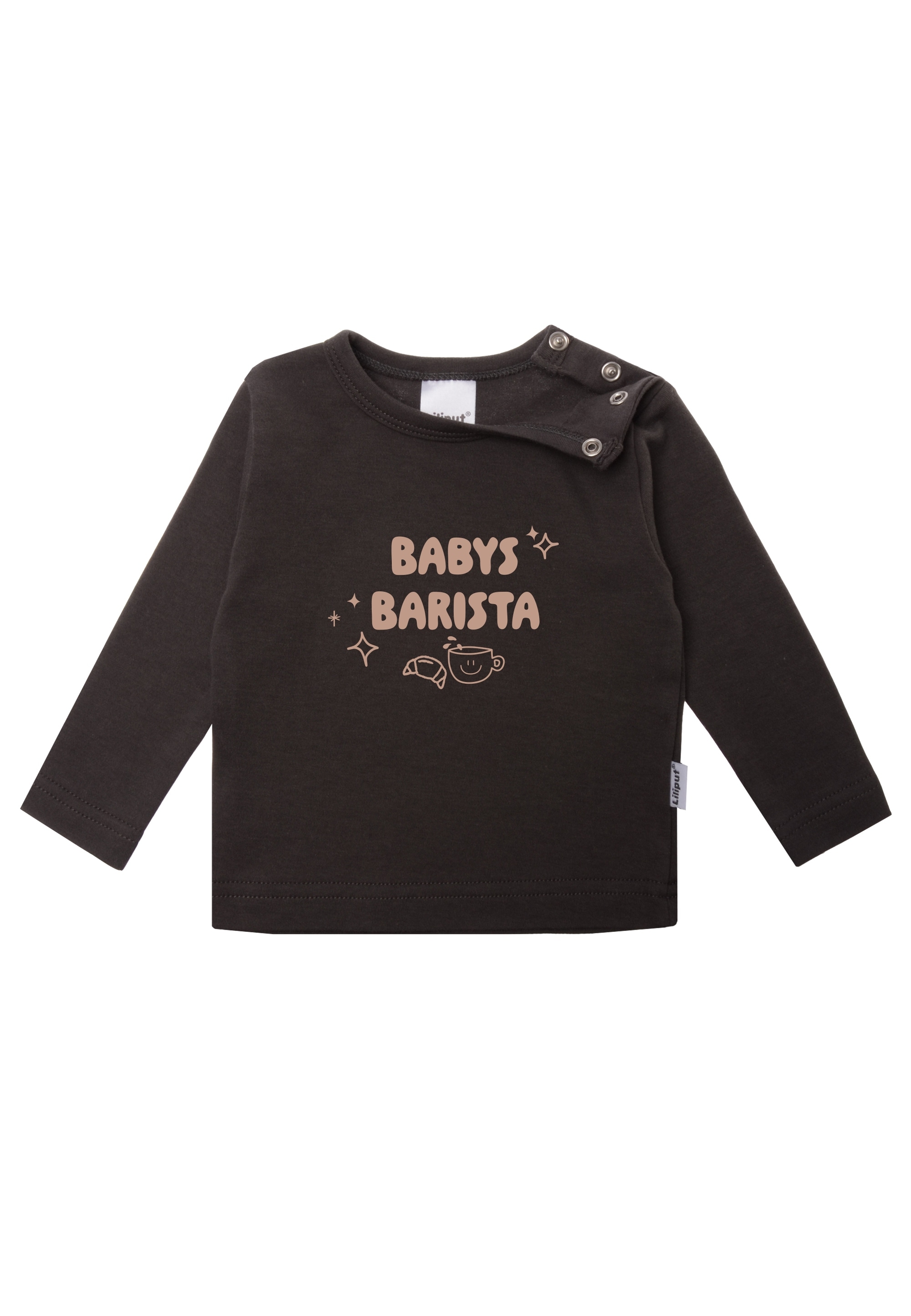 Liliput Langarmshirt »Baby Barista«, mit praktischen Druckknöpfen auf der Schulter