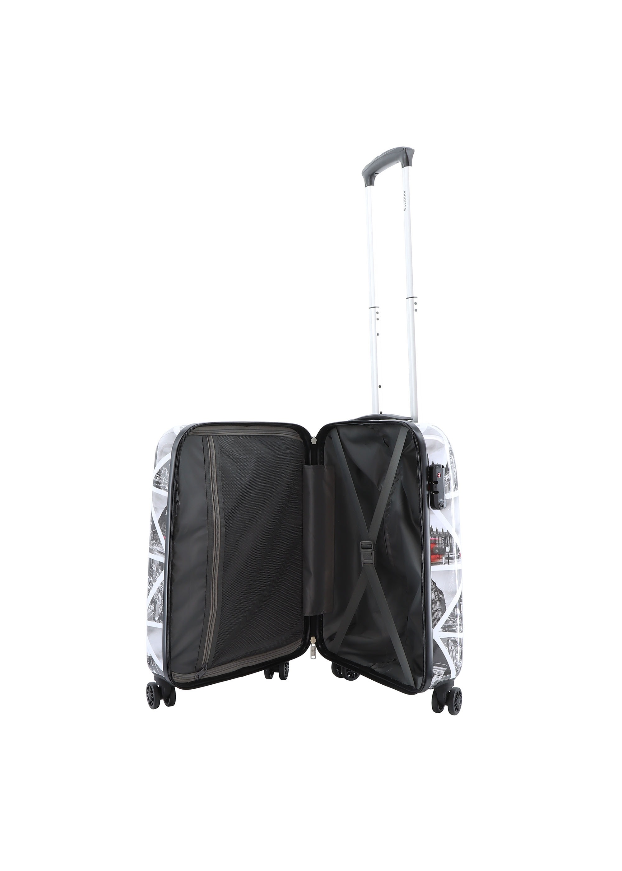 Saxoline® Koffer »Cities« mit voll integriertem Aluminium-Trolley-System