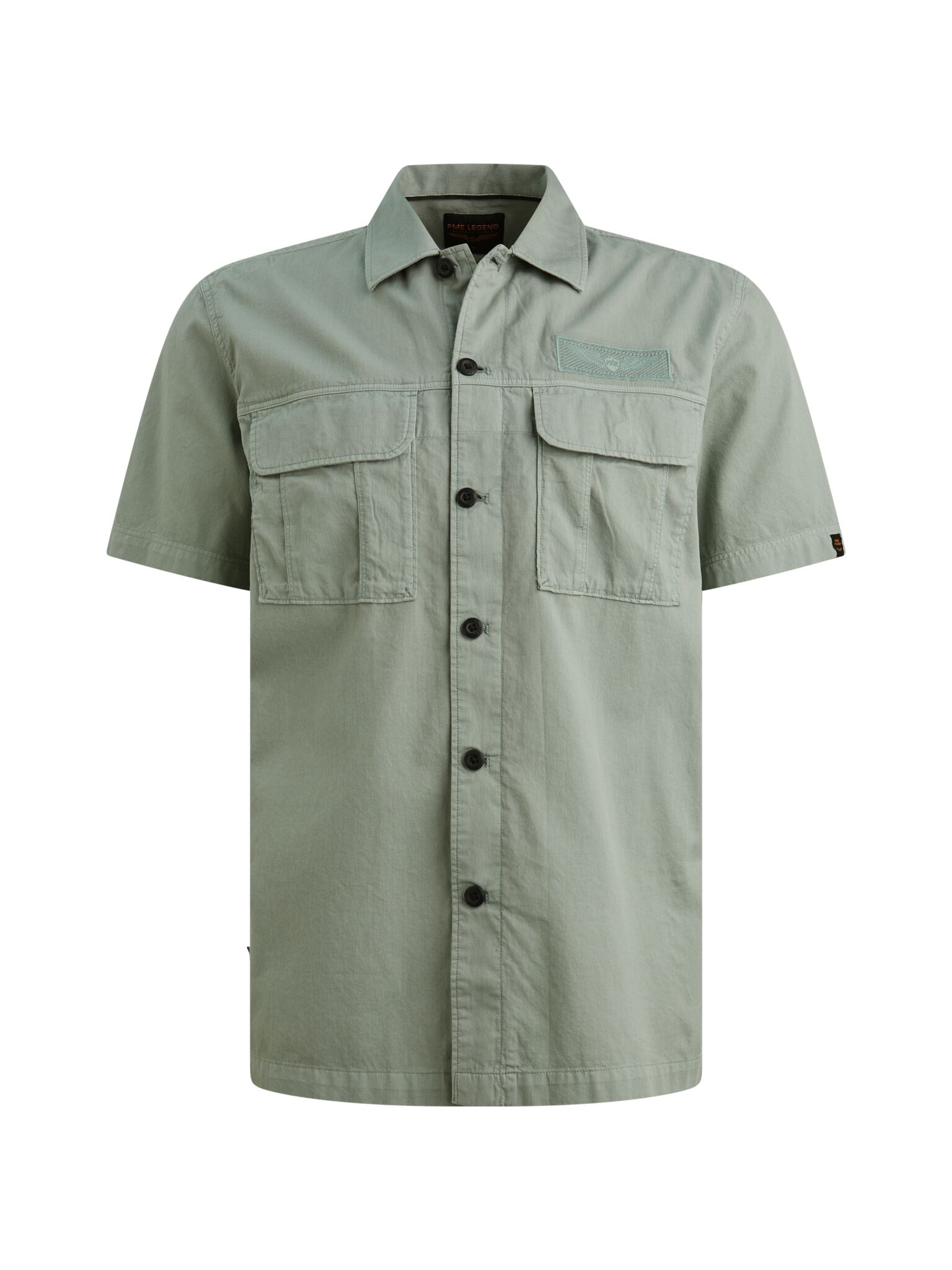 PME LEGEND Kurzarmhemd »Short Sleeve Shirt Ctn Bedford garment dye« Garment dye- Färbung