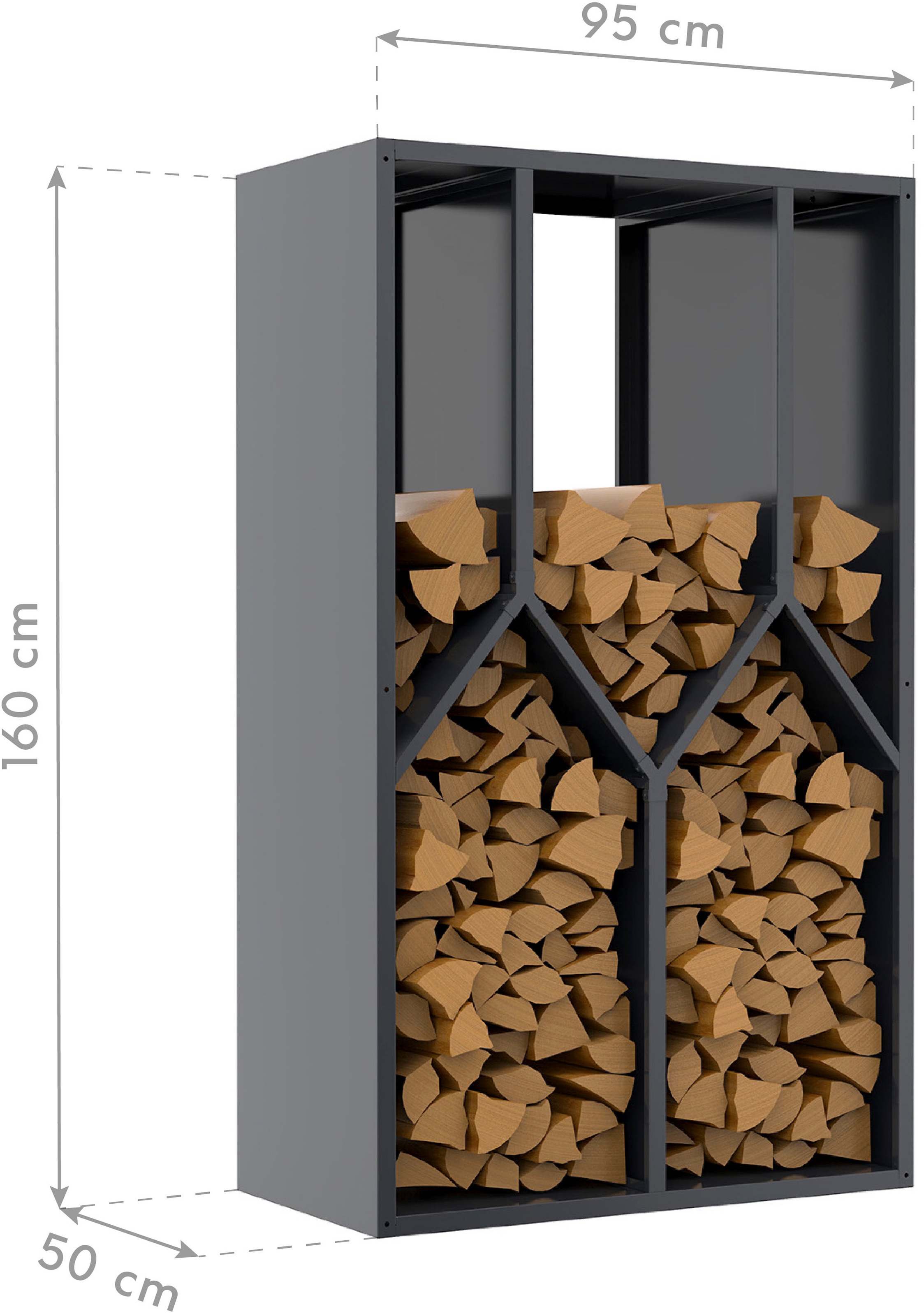 WESTMANN Kaminholzregal »Castra B«