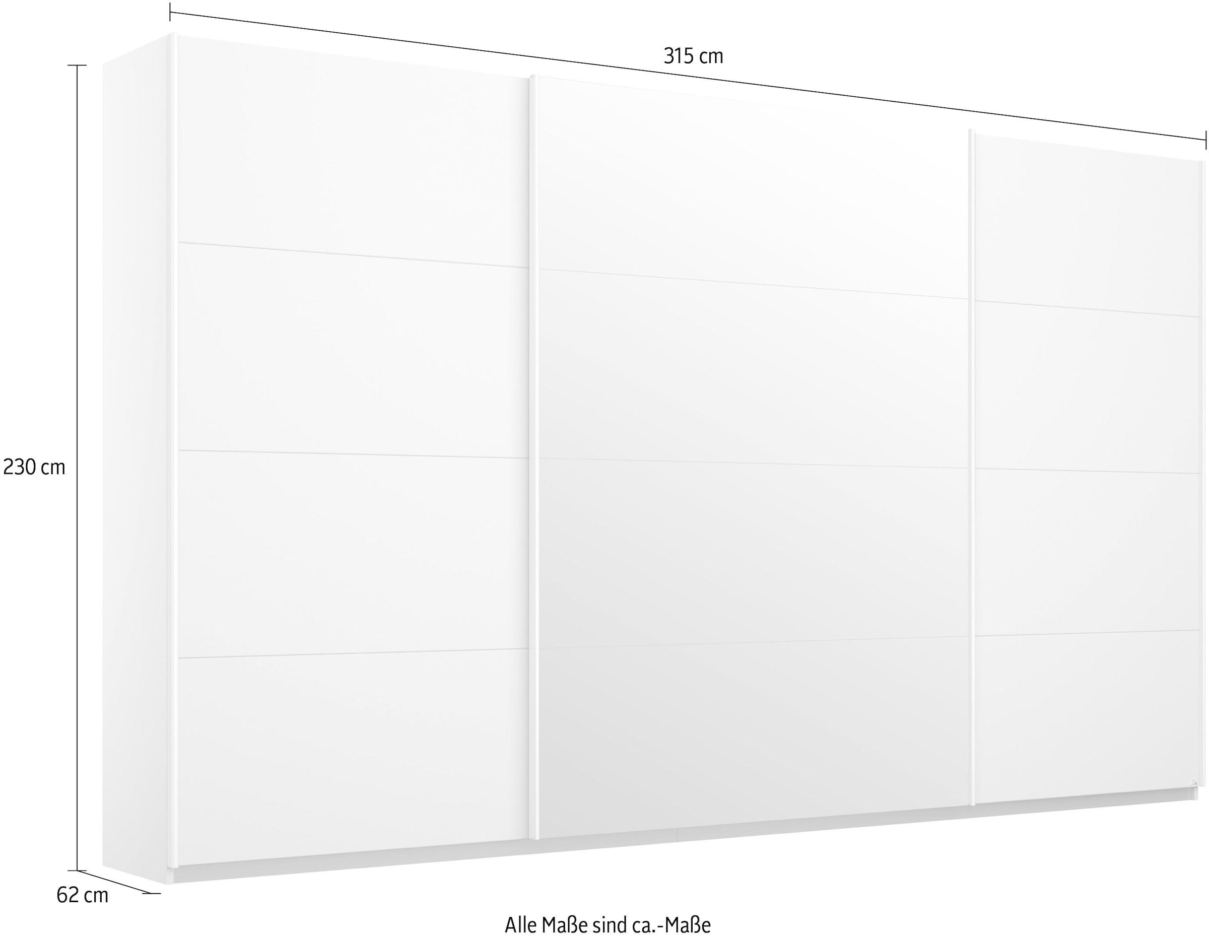 rauch Schwebetürenschrank »Kleiderschrank Schrank Garderobe Wäscheschrank BESTSELLER KEPAN«, inkl. Schubladen-Einsatz und extra Einlegeböden MADE IN GERMANY