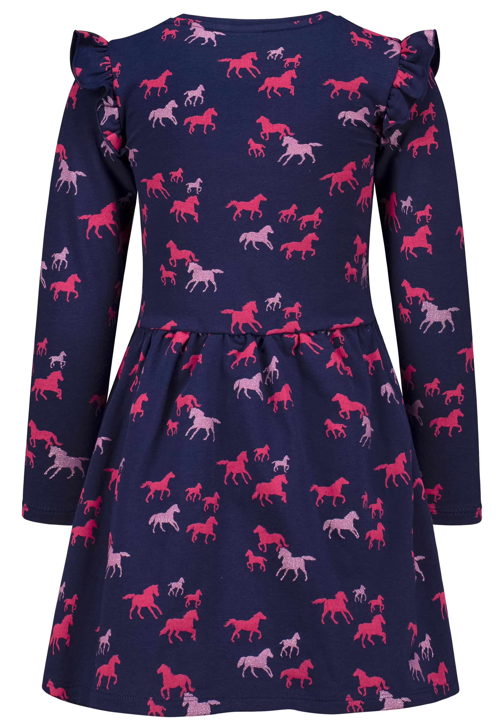 Thumbnail - SALT AND PEPPER Jerseykleid "AOP Glitter Horse" mit glitzerndem Pferdeprint