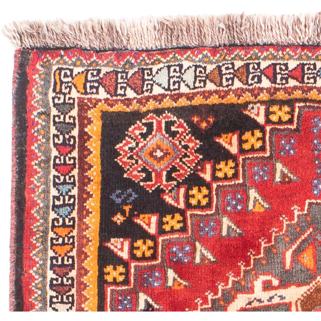 morgenland Orientteppich »Perser - Nomadic - 144 x 83 cm - rot«, rechteckig, Wohnzimmer, Handgeknüpft, Einzelstück mit Zertifikat