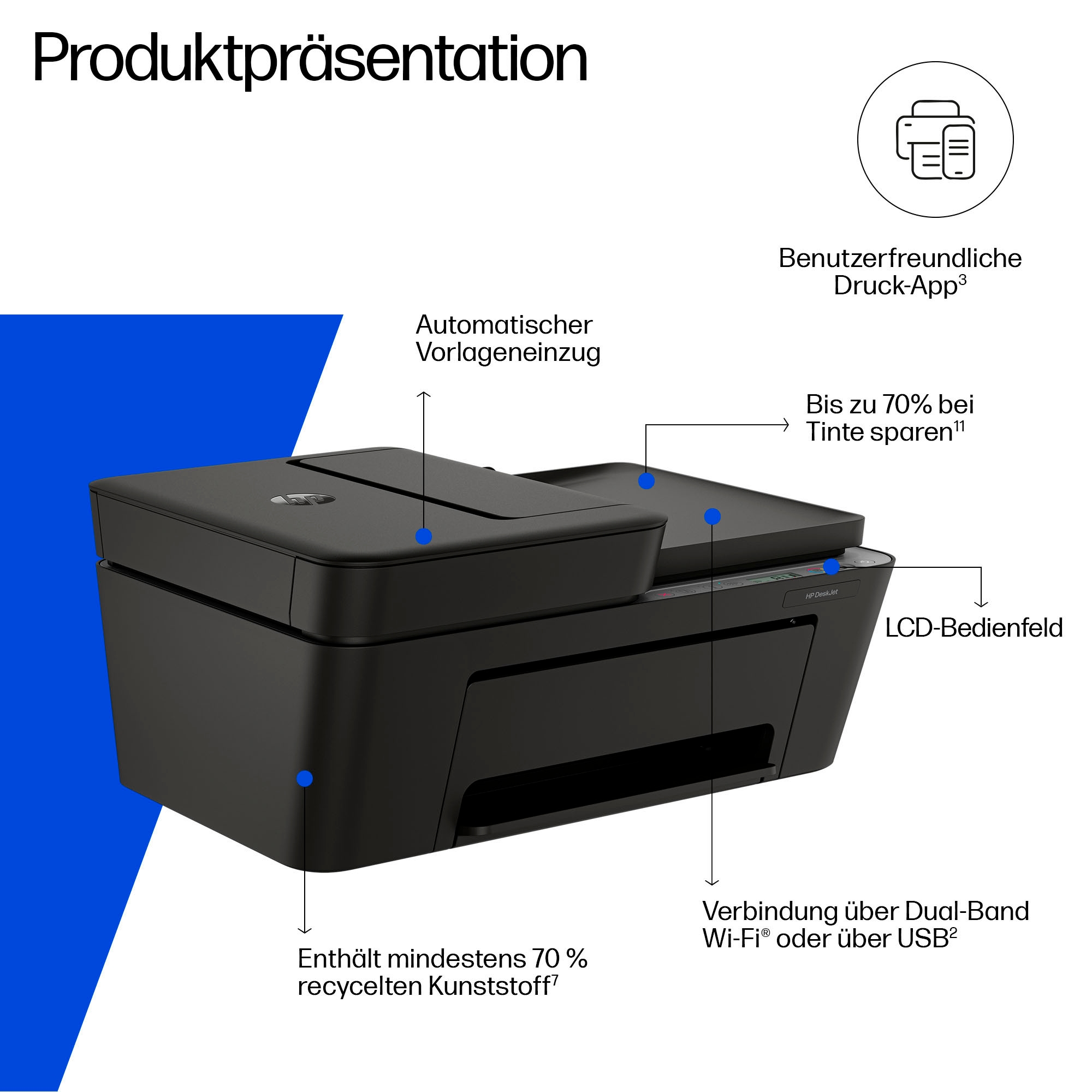 HP Multifunktionsdrucker »DeskJet 4320« 3 Monate *gratis drucken mit Instant Ink