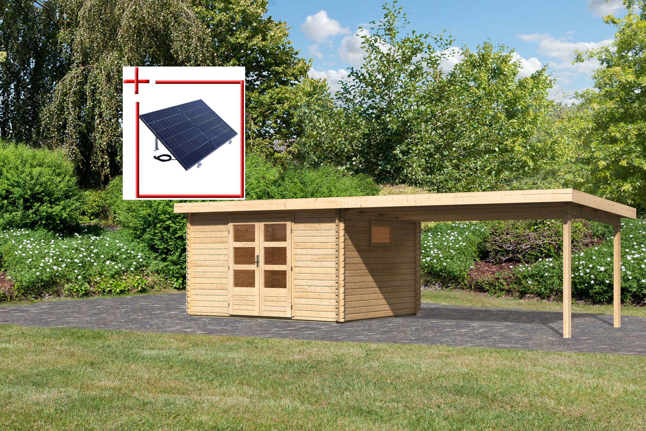 Karibu Gartenhaus "Trittau 4", aus hochwertiger nordischer Fichte günstig online kaufen