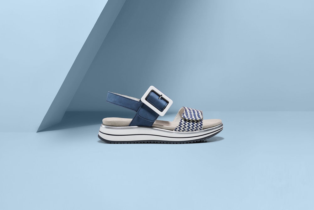 Remonte Keilsandalette »ELLE-Collection«, Sommerschuh, Sandale, Komfortschuh mit praktischen Klettverschlüssen