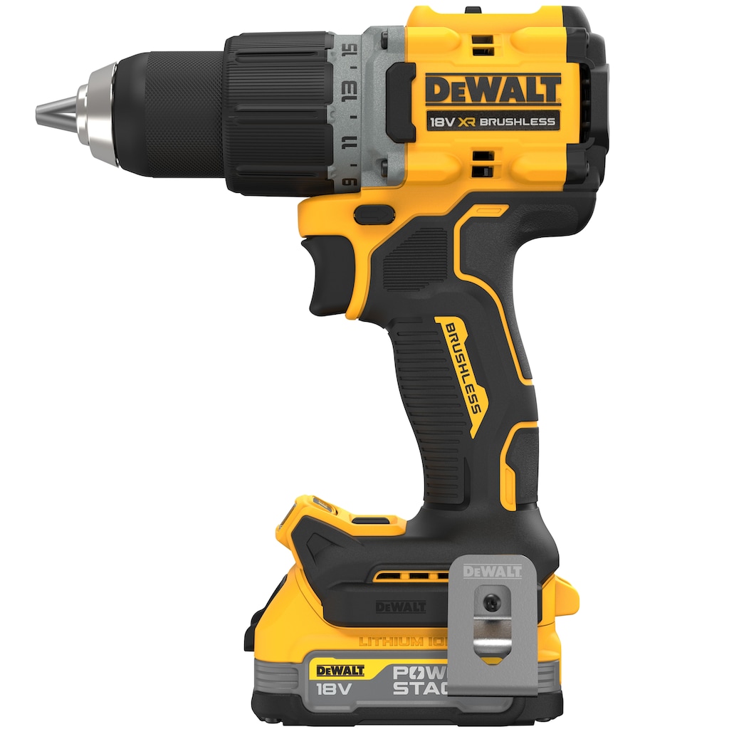 DeWalt Elektrowerkzeug-Set »DCK355P2T-QW Akku-Kombopack 18V, Bohrschrauber, Bohrhammer«, (2x 5Ah Li-Ionen Akku, Ladegerät, T STAK-Box VI)