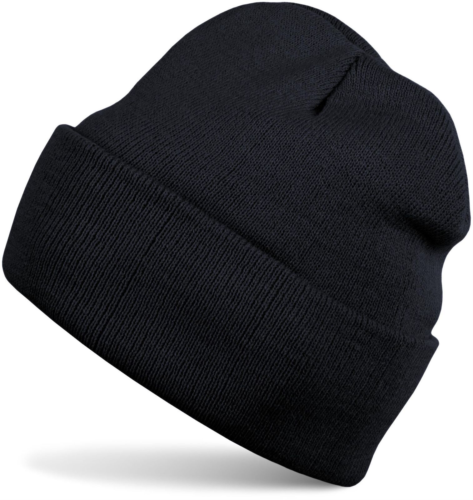 styleBREAKER Strickmütze "Winter Strickmütze mit Krempe" 1 Stk.
