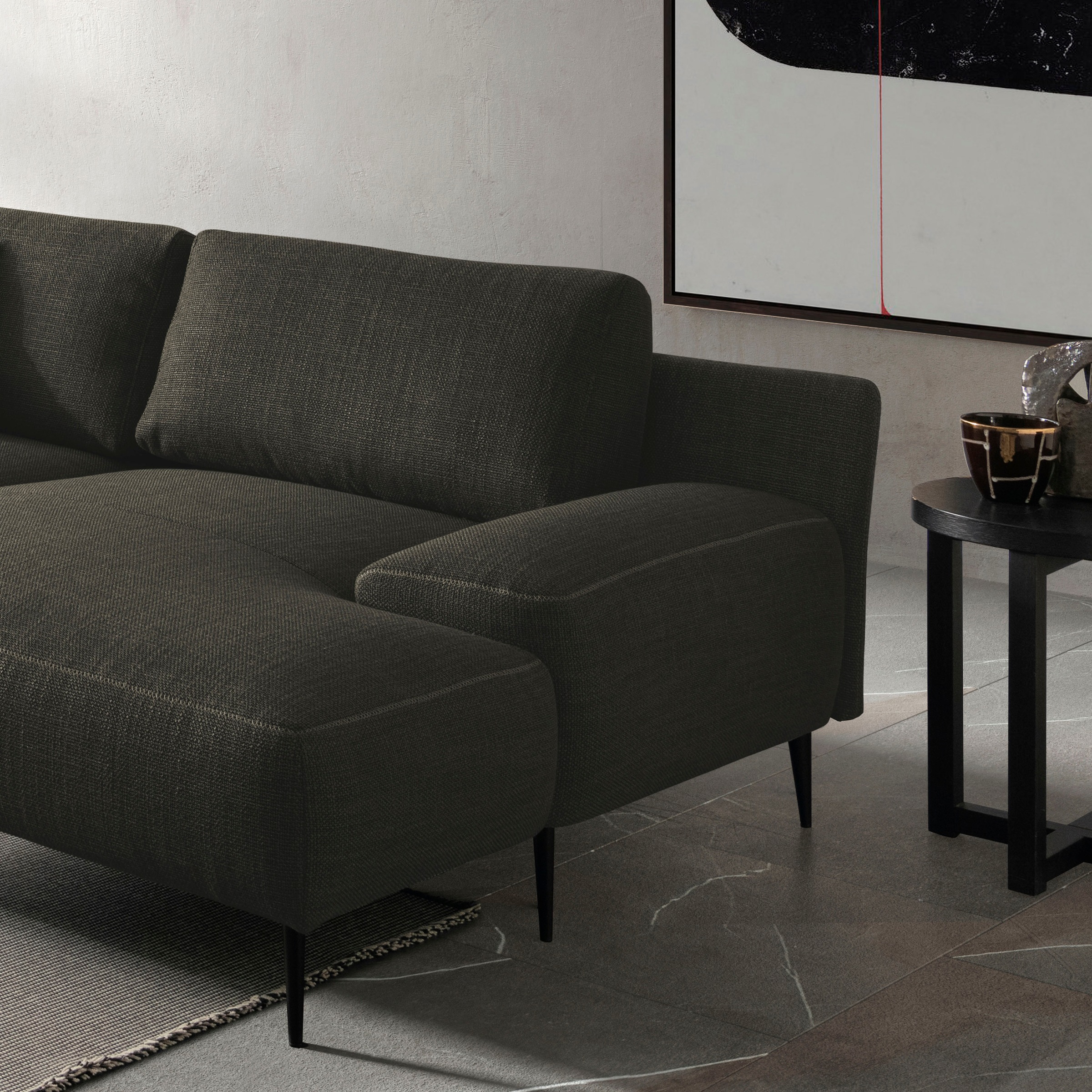 designwerk Ecksofa »Forma L-Form, zeitloses Designsofa mit aktuellem Fuß«, in hochwertiger Verarbeitung & tollem Sitzkomfort