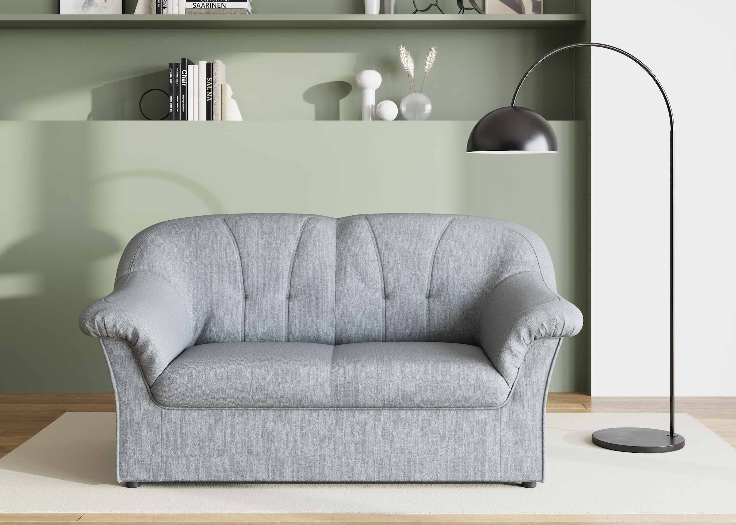 DOMO collection 2-Sitzer "Pegnitz für kleine Räume, Breite 155cm," zeitlos, günstig online kaufen