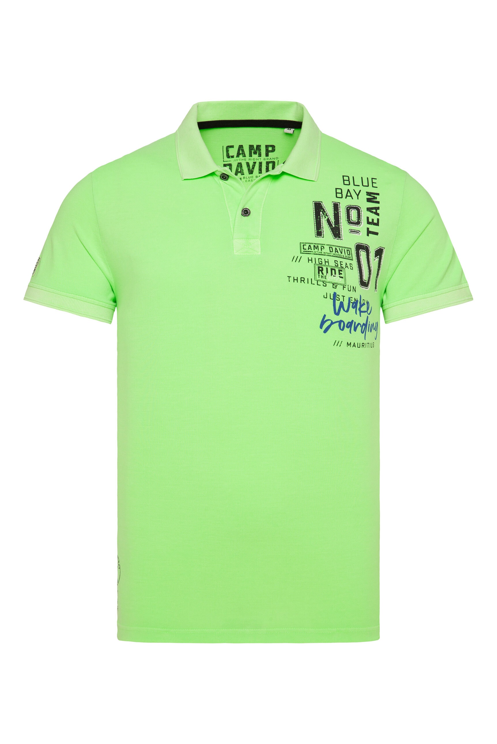 CAMP DAVID Poloshirt, mit Baumwolle