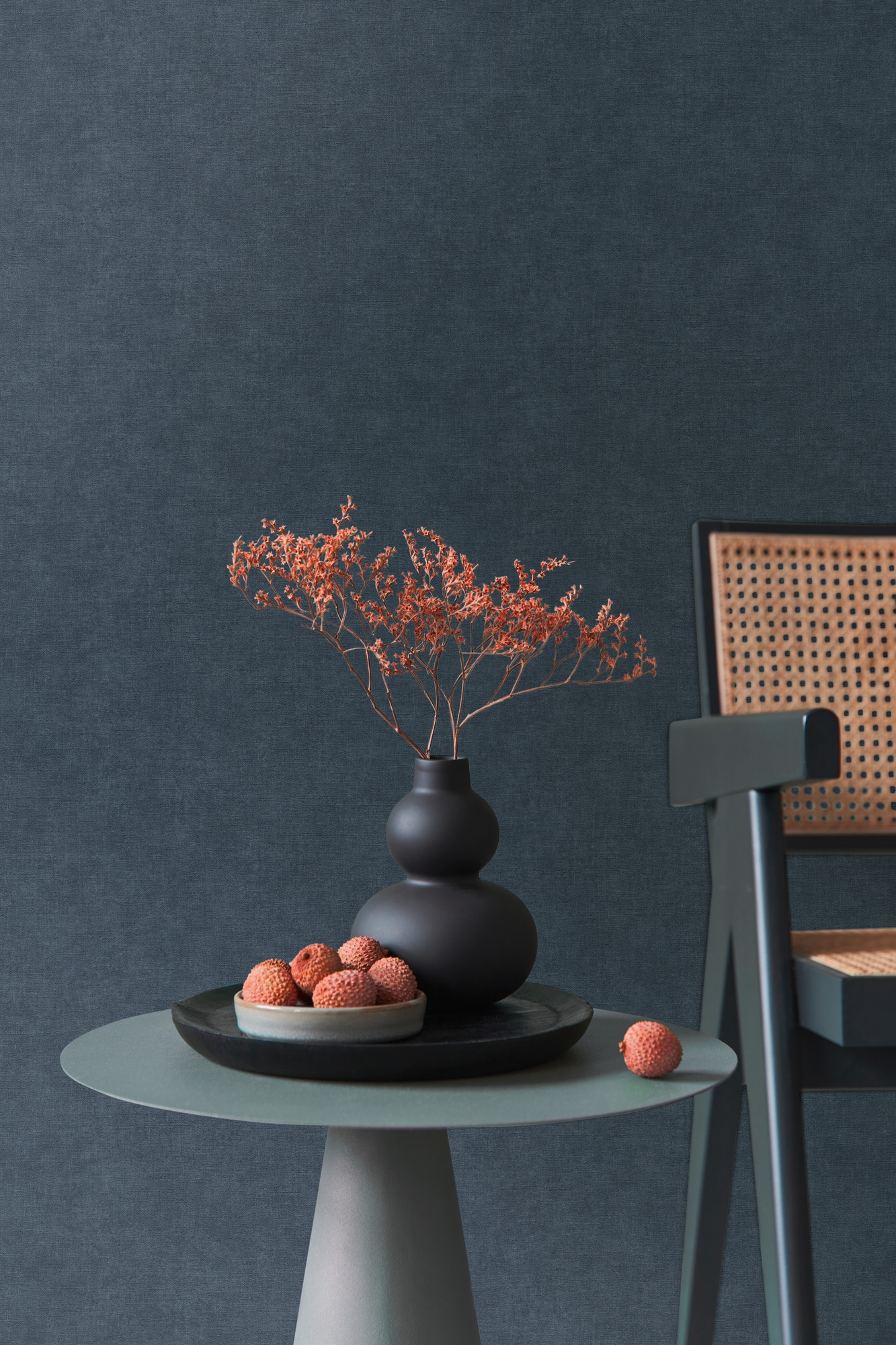 living walls "Smart Surfaces einfarbige Tapete Unitapete Struktur-Optik Landhaus" matt strukturiert Vliestapete Textil-Optik für Schlafzimmer Küche Wohnzimmer Uni Design