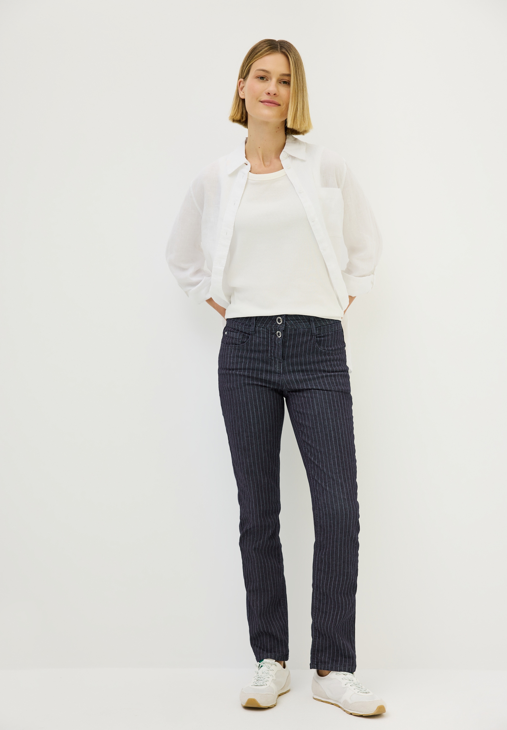 Cecil Slim-fit-Jeans, aus Baumwolle mit Stretchanteil