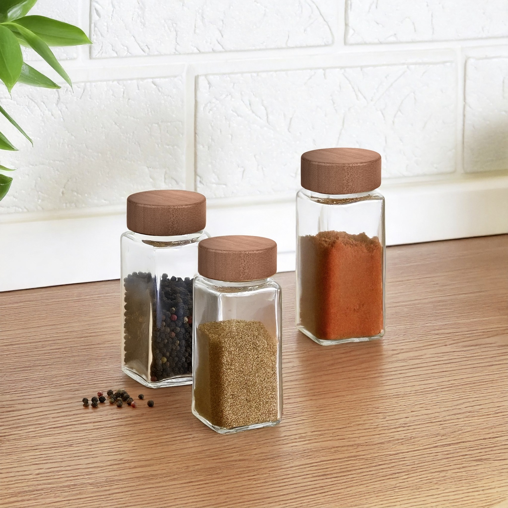 WENKO Gewürzstreuer "Modell Anni" FSC-zertifizierter Bambusdeckel günstig online kaufen