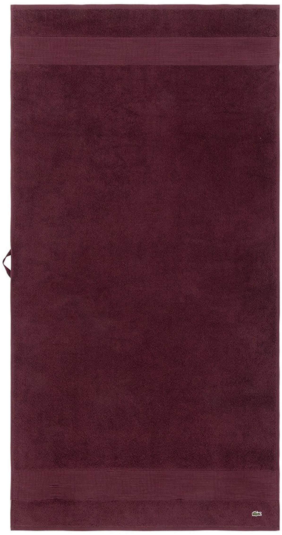 Lacoste Duschtuch "LLECROCO" mit Label-Applikationen