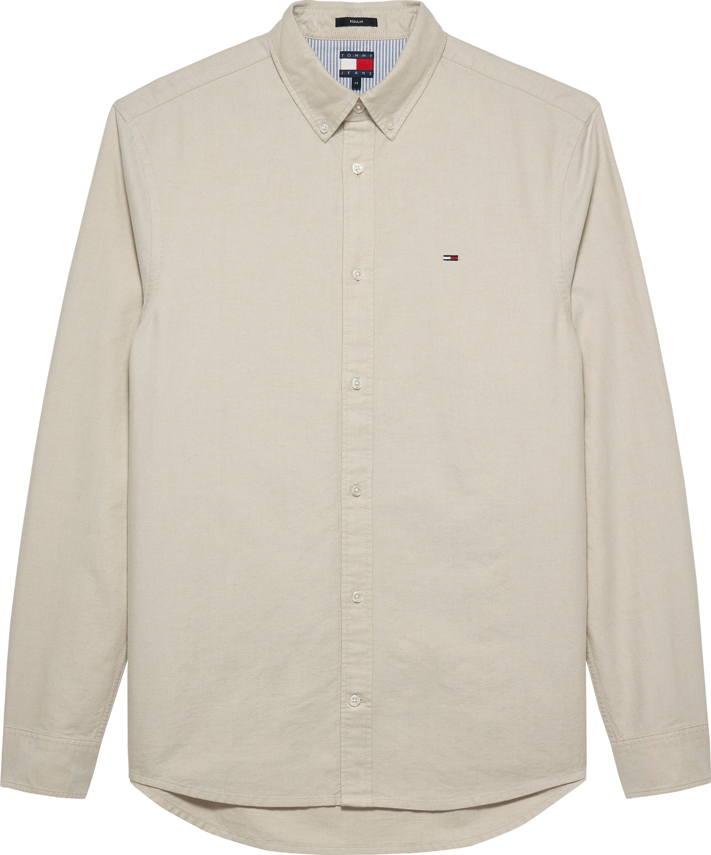 Tommy Jeans Langarmhemd »TJM REG OXFORD SHIRT EXT«, Mit Rundhalsausschnitt
