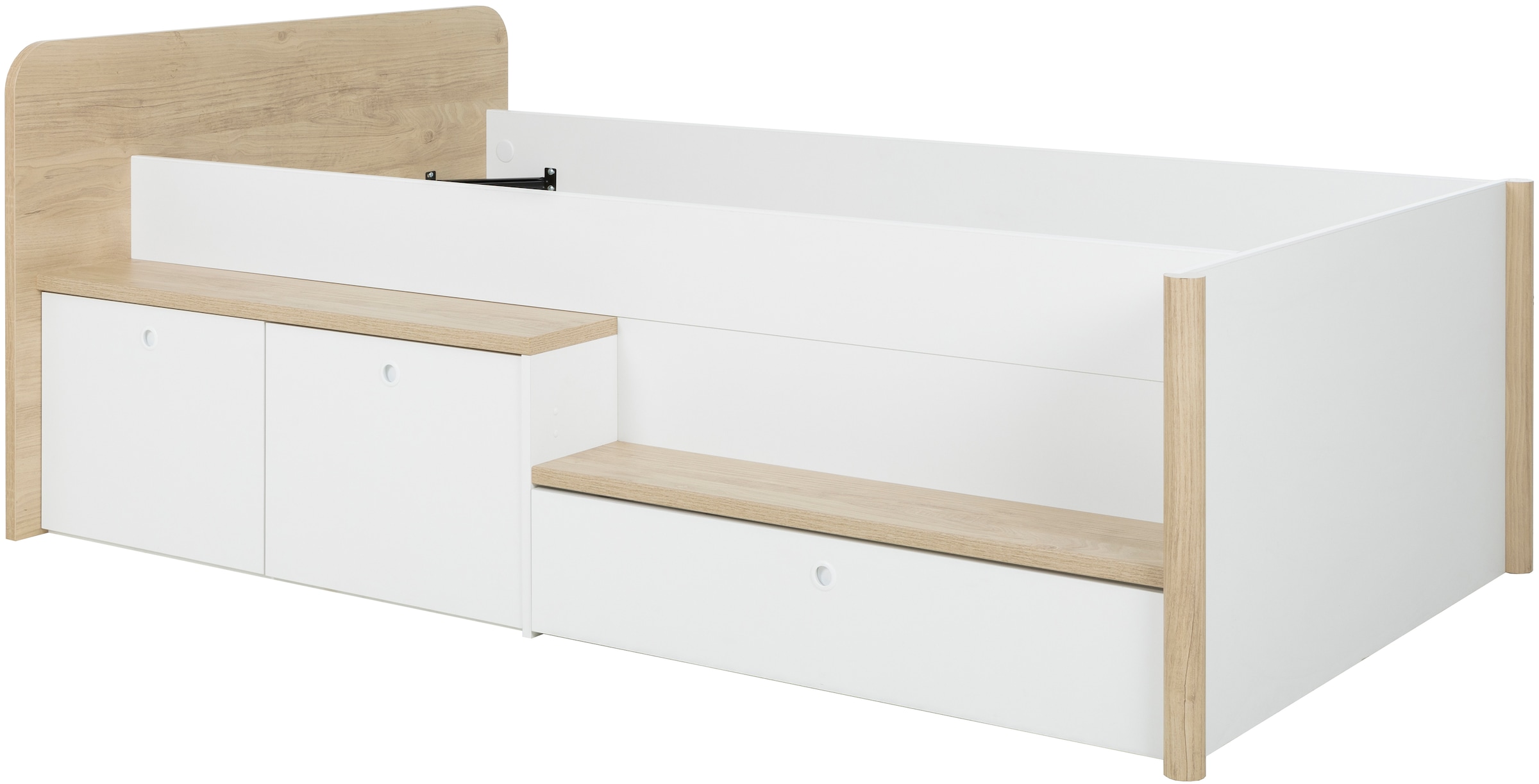 Gami Schlafzimmer-Set »Set 2 Tlg«, Bett mit viele Stauraum