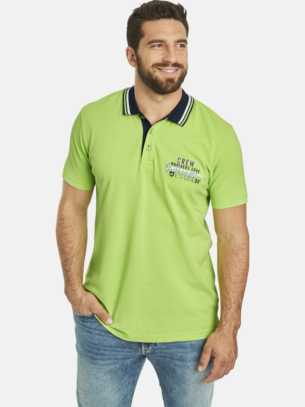 Jan Vanderstorm Poloshirt "Doppelpack Poloshirt TEOFIL" günstig online kaufen