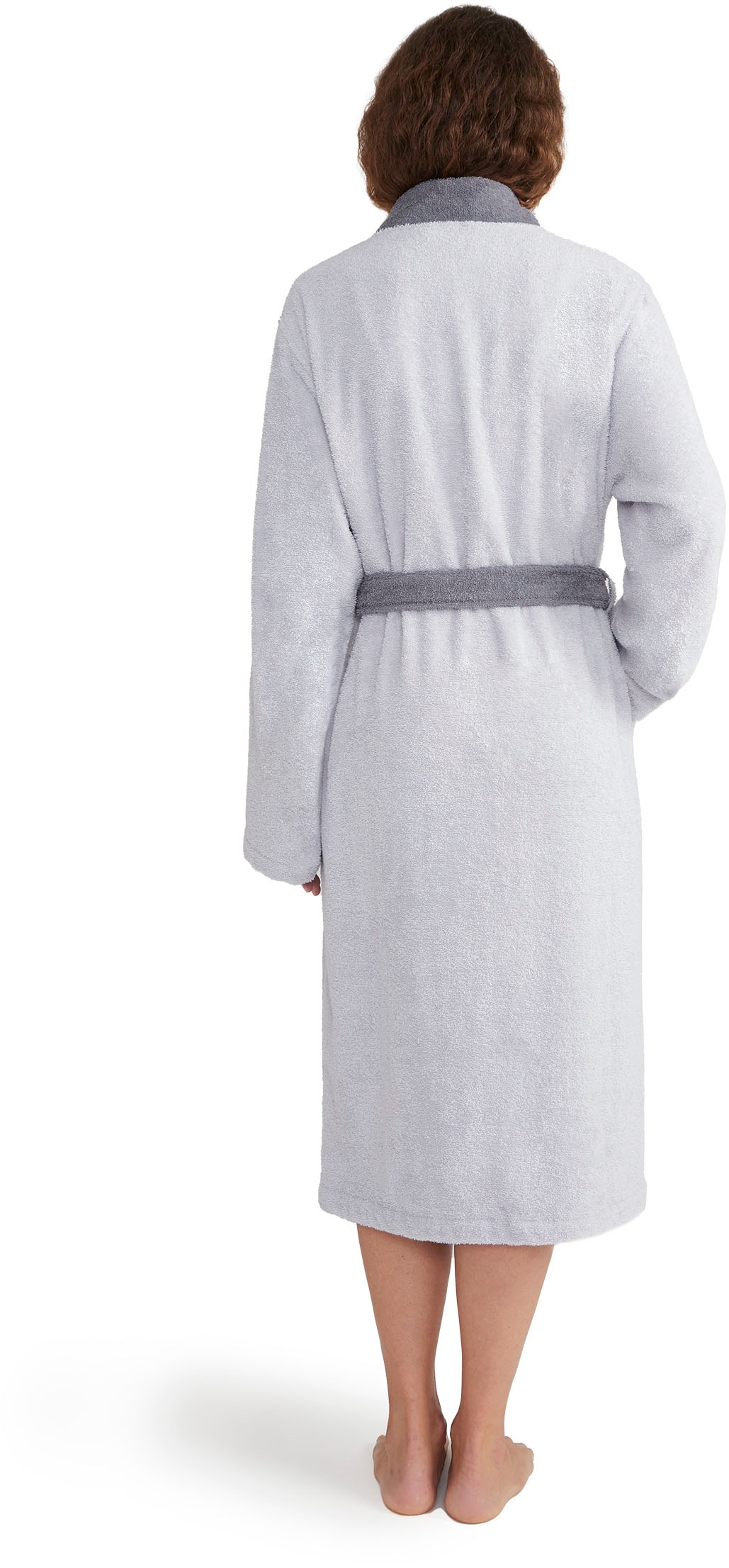 Möve Unisex-Bademantel "Superwuschel Kimono mit Blende", (1 St.), ideal für günstig online kaufen
