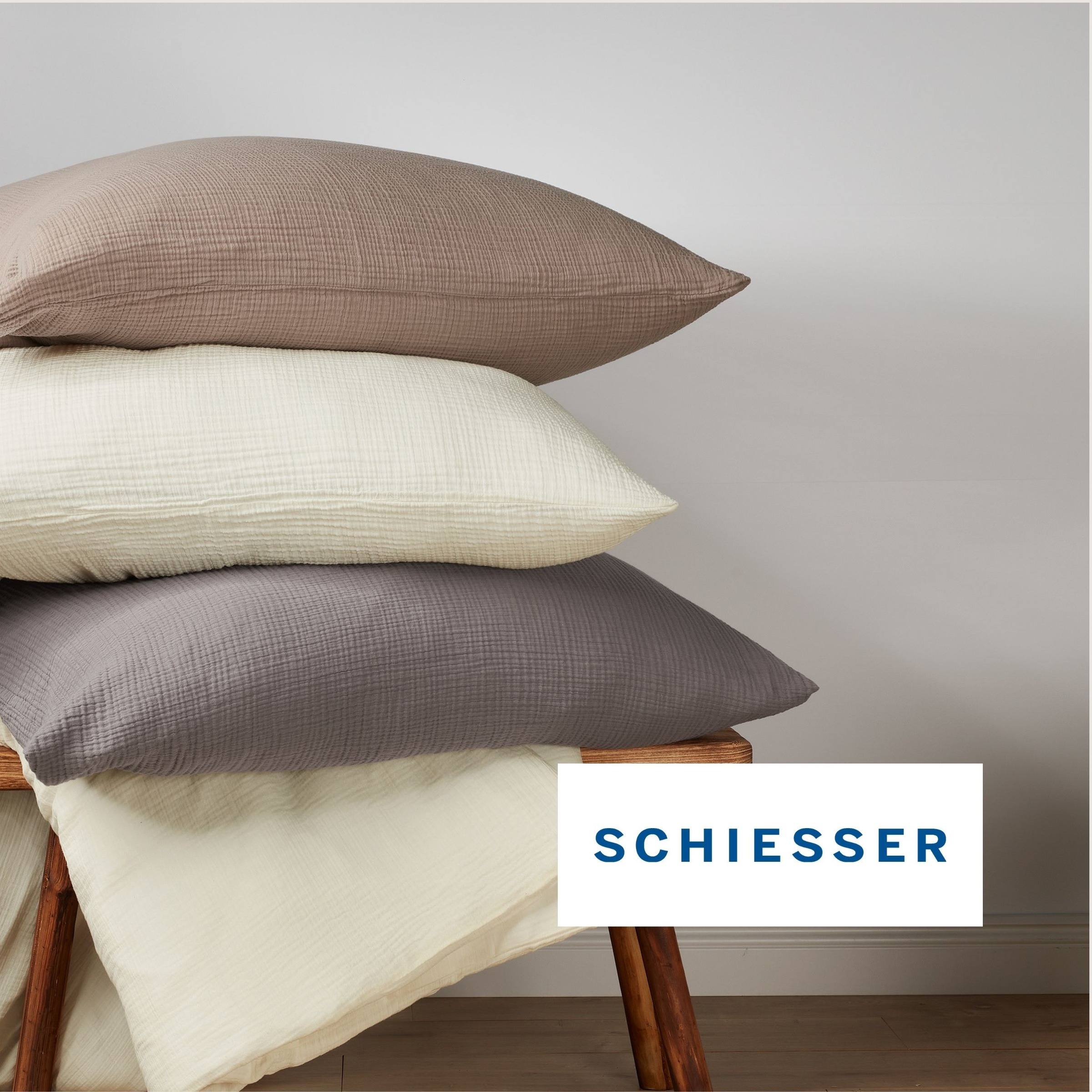 Schiesser Bettwäsche »Molly aus supersofter Musselin-Qualität in gedeckten Farben« 2 Stk. OEKO-TEX® MADE IN GREEN