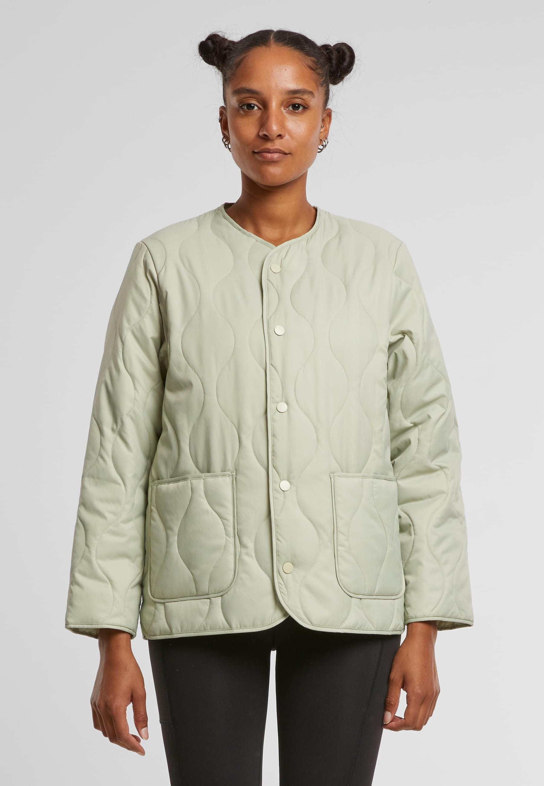 URBAN CLASSICS Allwetterjacke »Urban Classics Ladies Quilted Jacket«, (1 St.), ohne Kapuze