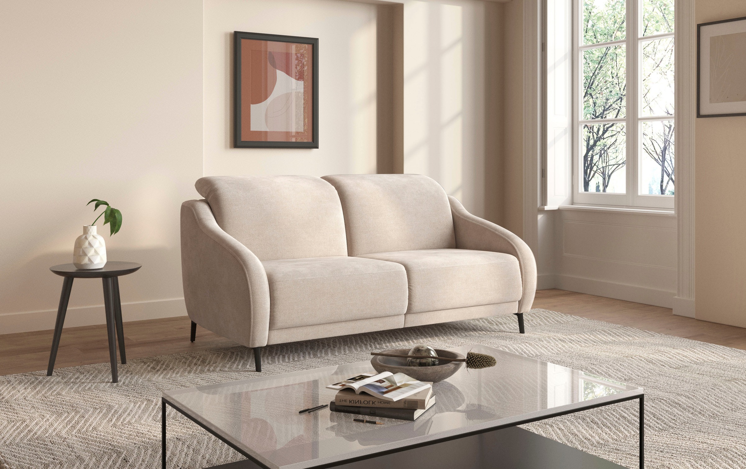 sit&more 2,5-Sitzer »Blues«, wahlweise mit Klapptisch und USB