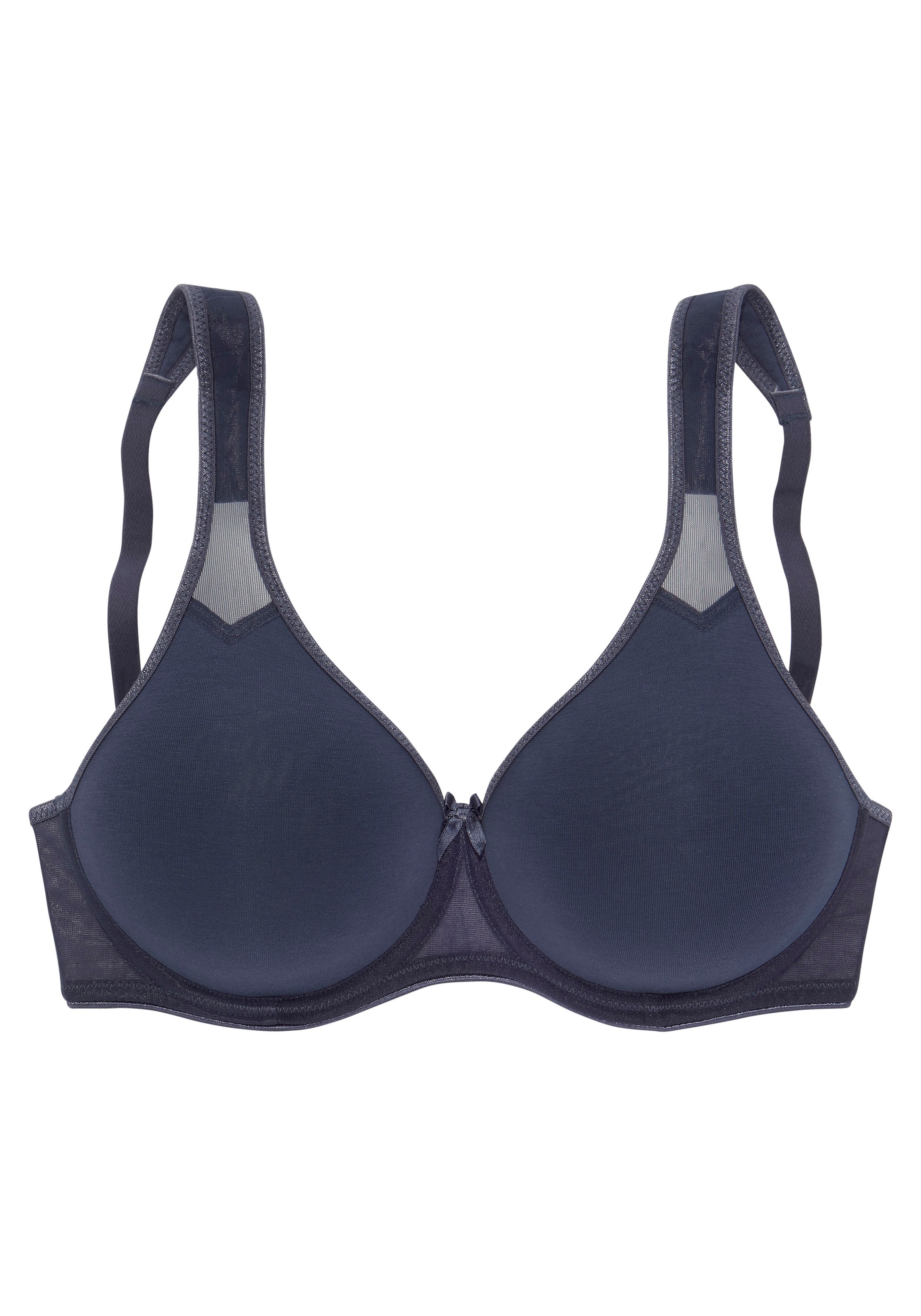 petite fleur T-Shirt-BH mit Bügel und Netzeinsätzen