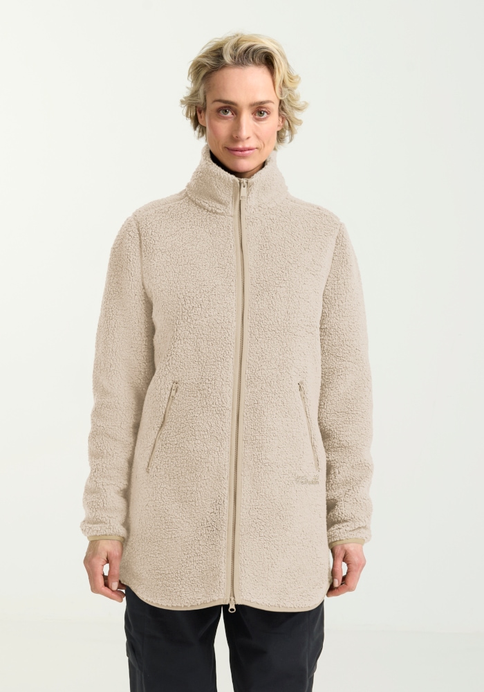 Jack Wolfskin Funktionsmantel "HIGH CURL COAT W" Fleecemantel, warm & winddicht