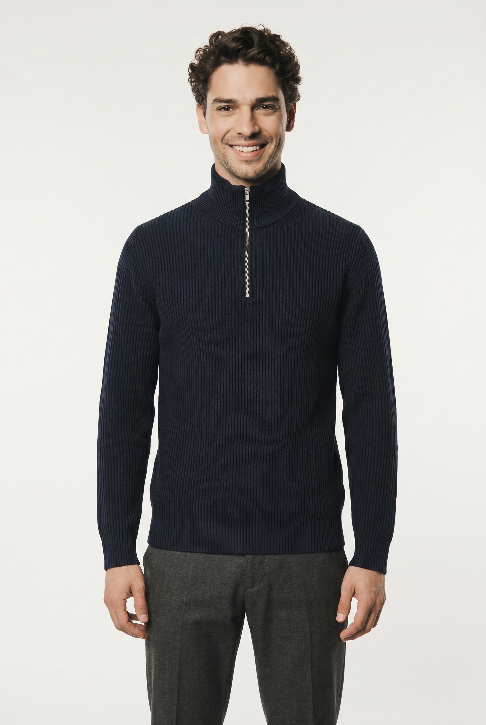 Jack & Jones PlusSize Troyer "JPRBLALIAM KNIT HALF ZIP BF PLS"