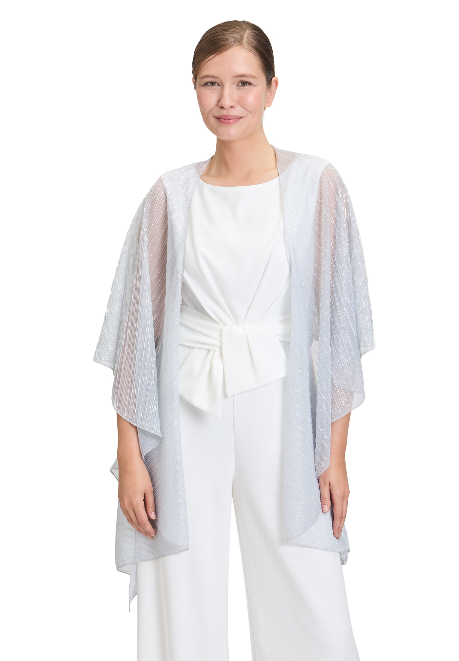 Vera Mont Multifunktionstuch "Vera Mont Damen Cape im Glitzer-Look" günstig online kaufen
