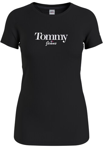 Tommy Jeans Kurzarmshirt »TJW SKINNY ESSENTIAL LOGO 1 SS«, mit kontraststarkem Tommy... kaufen