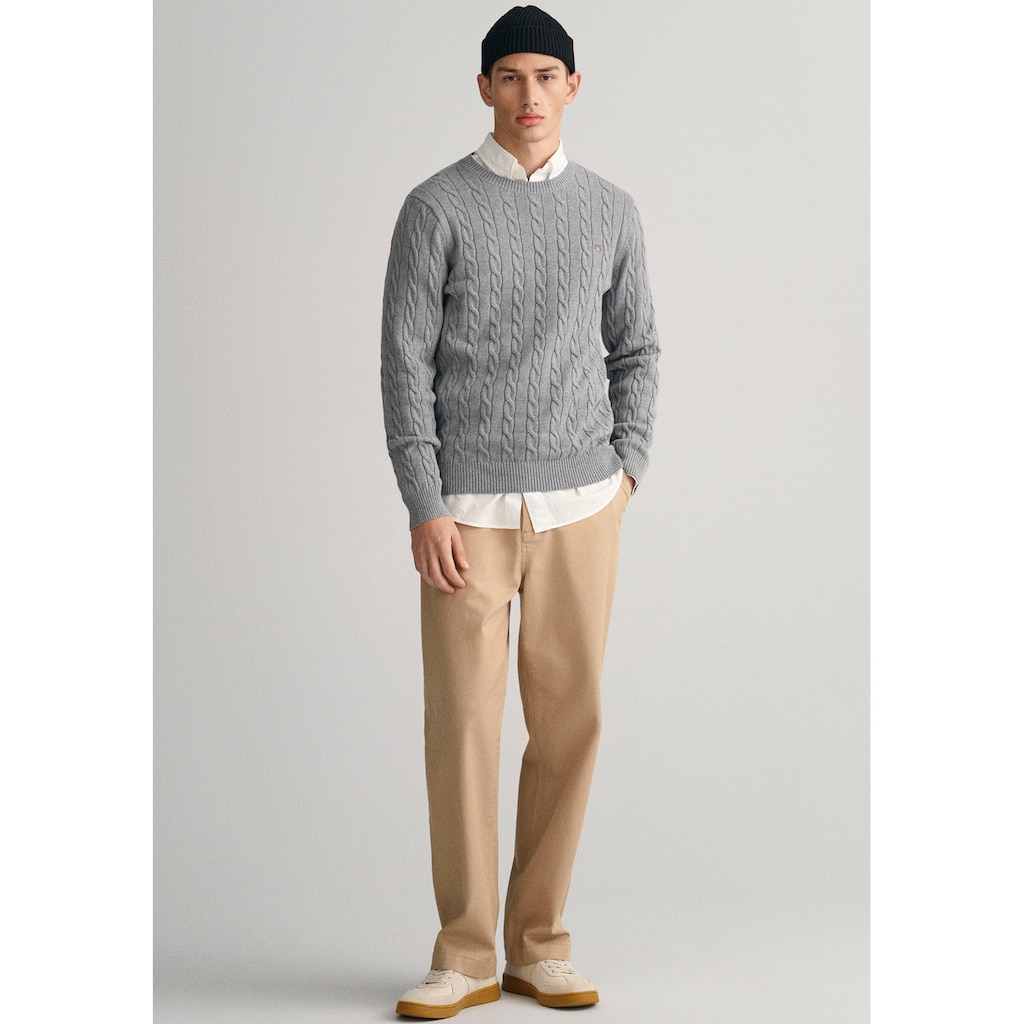 Gant Strickpullover »COTTON CABLE C-NECK«