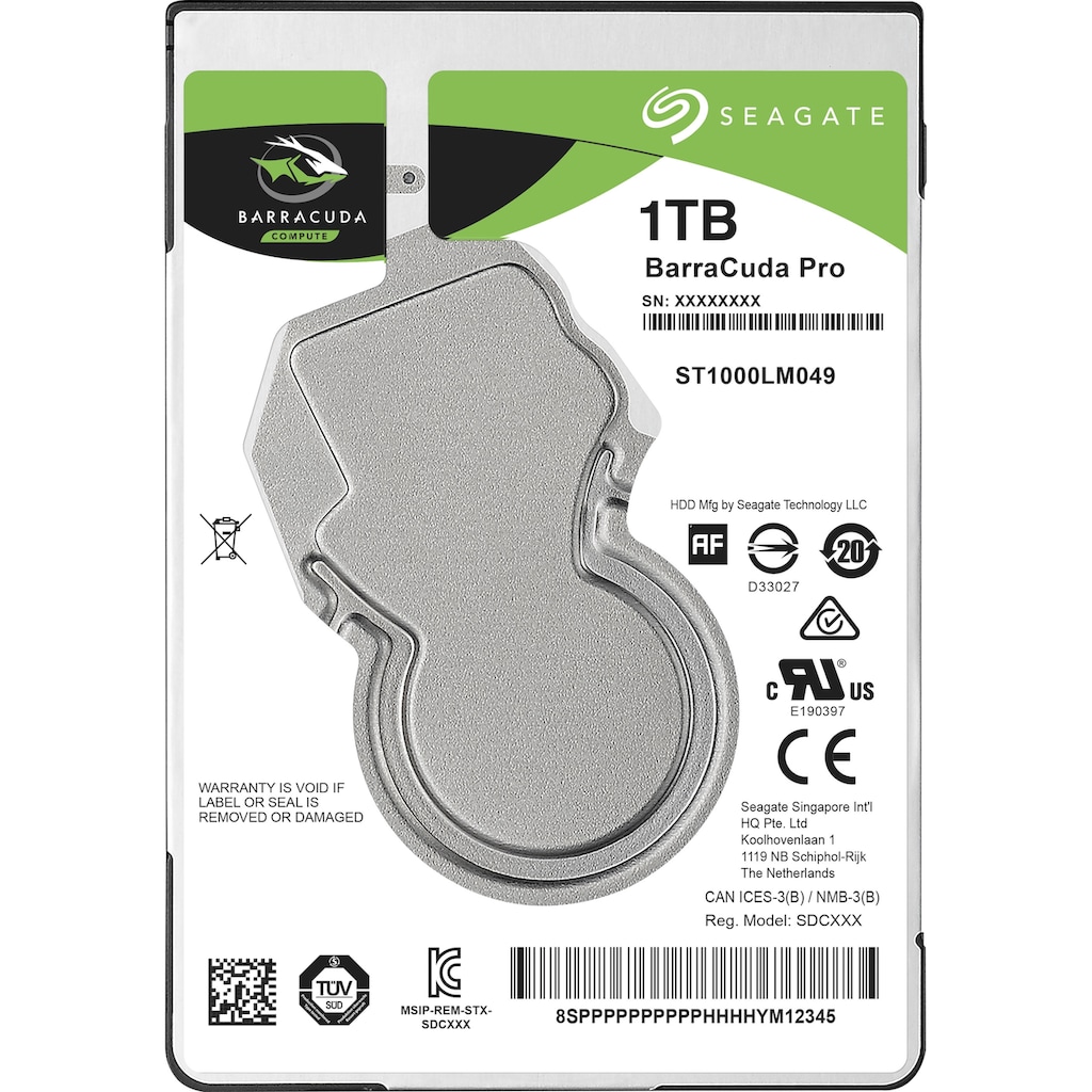 Seagate HDD-Festplatte »BarraCuda Mobile Pro«, 2,5 Zoll, Anschluss SATA III