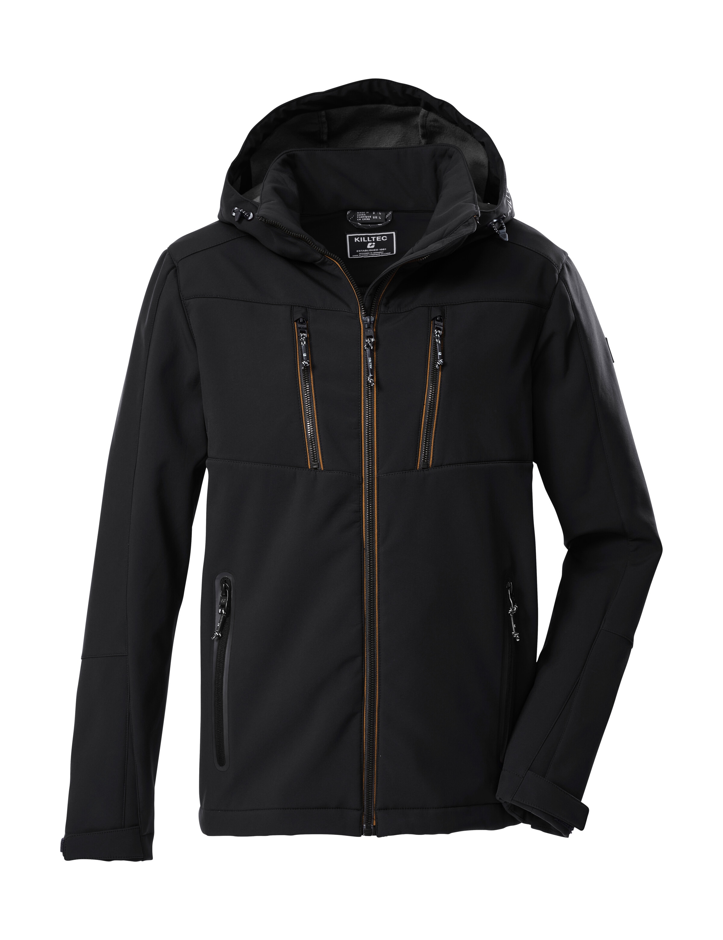 Killtec Softshelljacke "KOW 79 MN SFTSHLL JCKT" Wasser- und windabweisende Softshelljacke, abnehmbare Kapuze