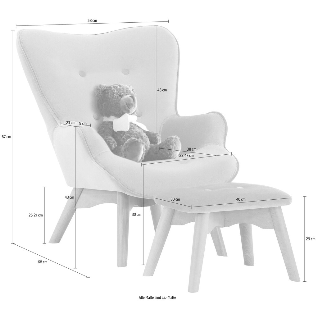 Lüttenhütt Sessel »Duca Mini«