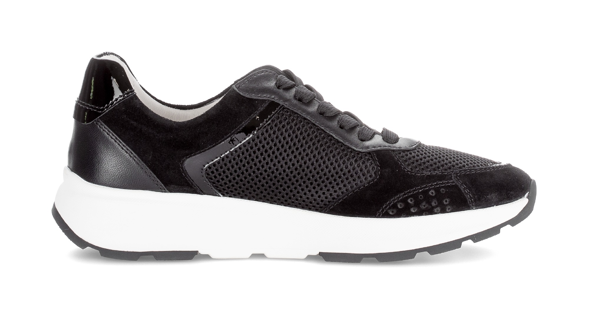 Thumbnail - Gabor Keilsneaker, Freizeitschuh, Halbschuh, Schnürschuh, Kontrastbesatz an der Ferse