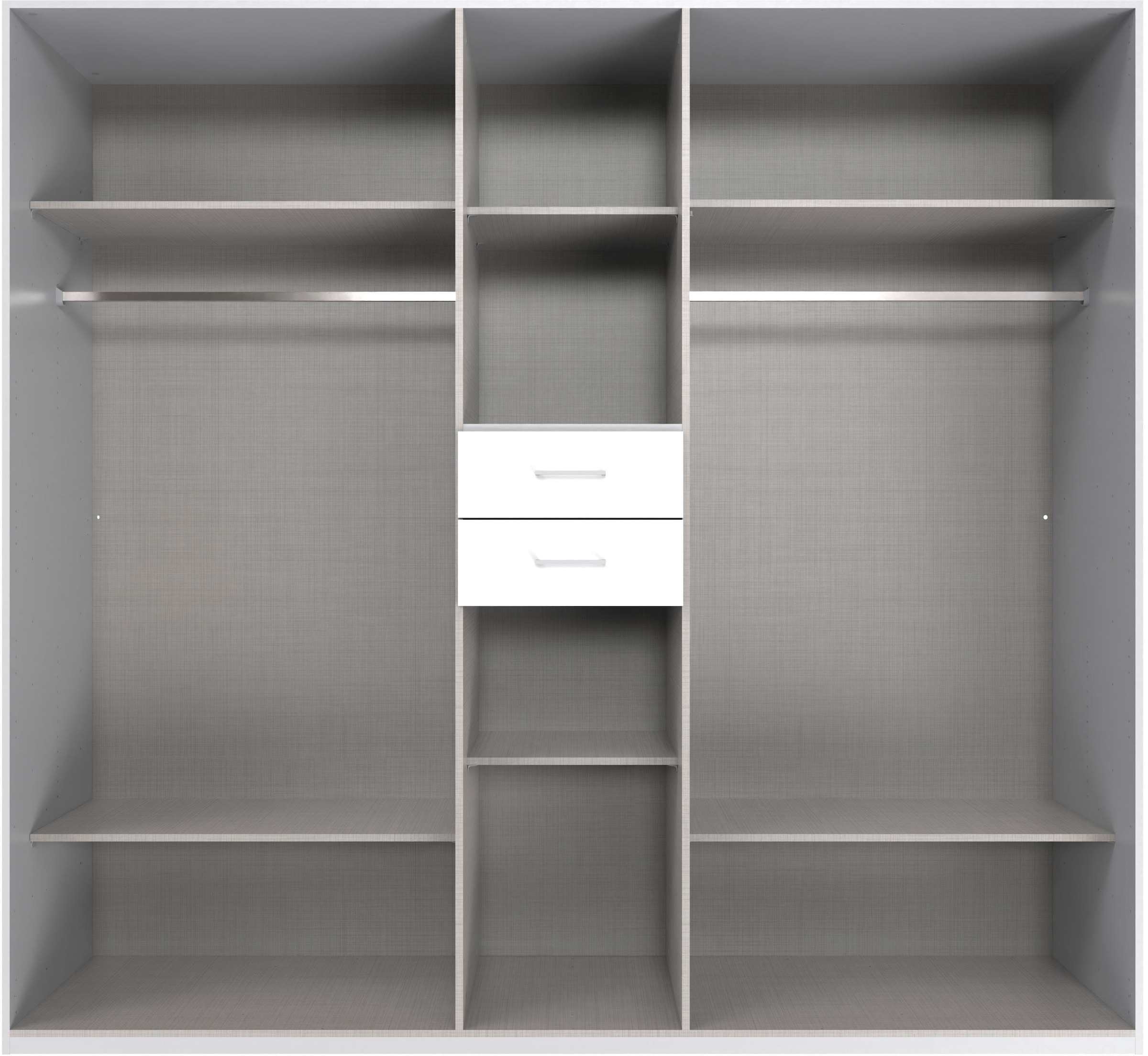 Wimex Kleiderschrank »Diver Drehtürenschrank mit Spiegel, 180, 225 o. 270cm breit«, Bestseller Schlafzimmerschrank wahlweise 3 Innenausstattungen