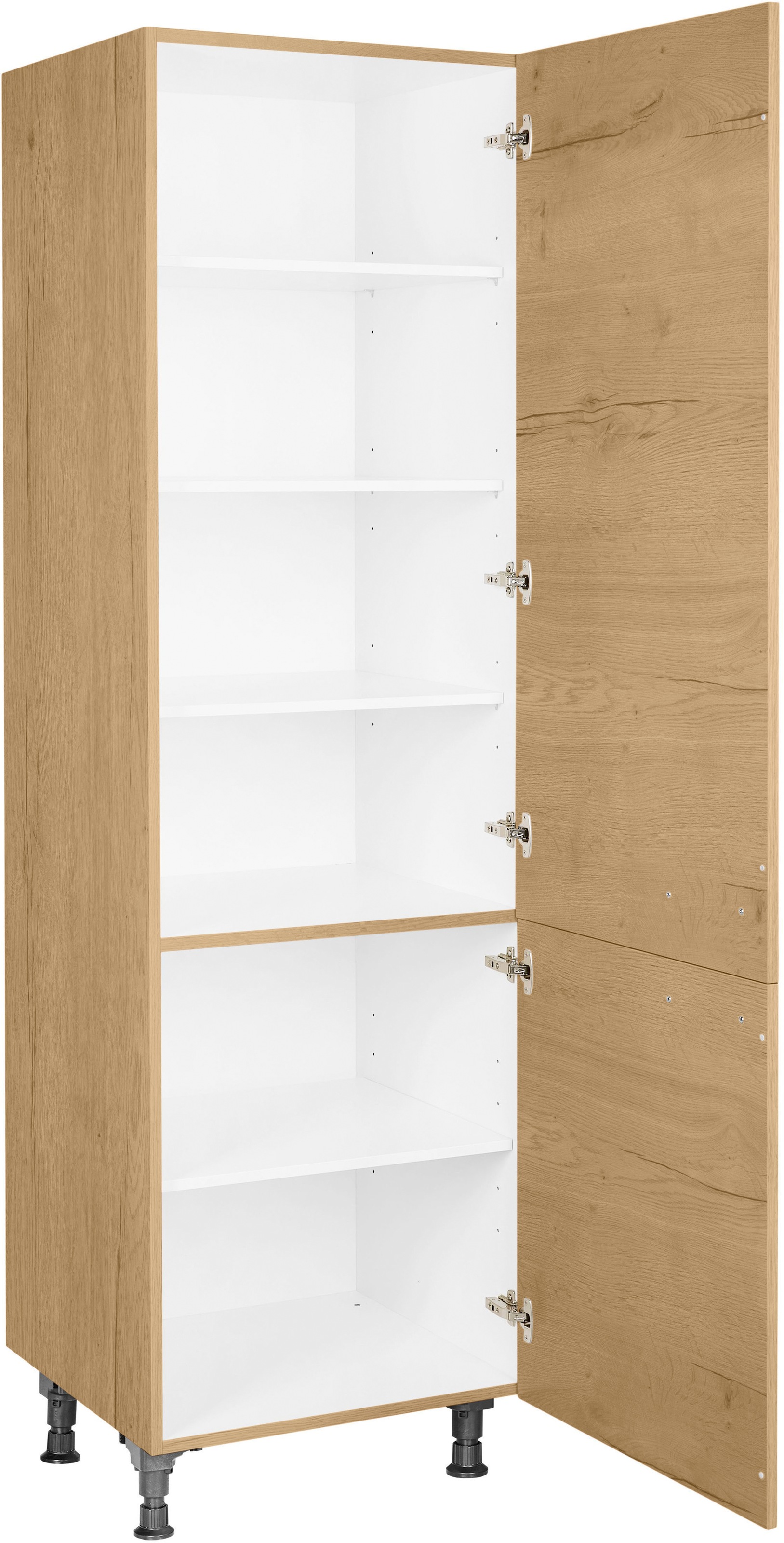 nobilia® Hochschrank »"Structura", Ausrichtung wählbar, mit zwei Türen, vormontiert,« Breite/Höhe: 60/216,6 cm
