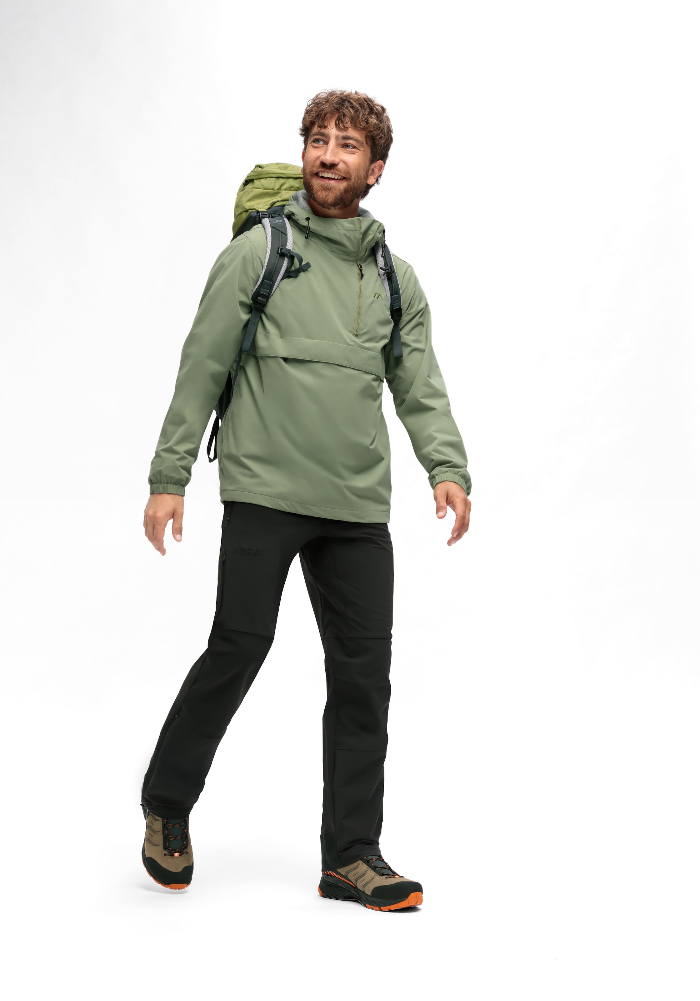 Maier Sports Outdoorjacke »OkokO«, Unisex Windbreaker, Schlupfjacke wasserdicht, verstellbare Kapuze