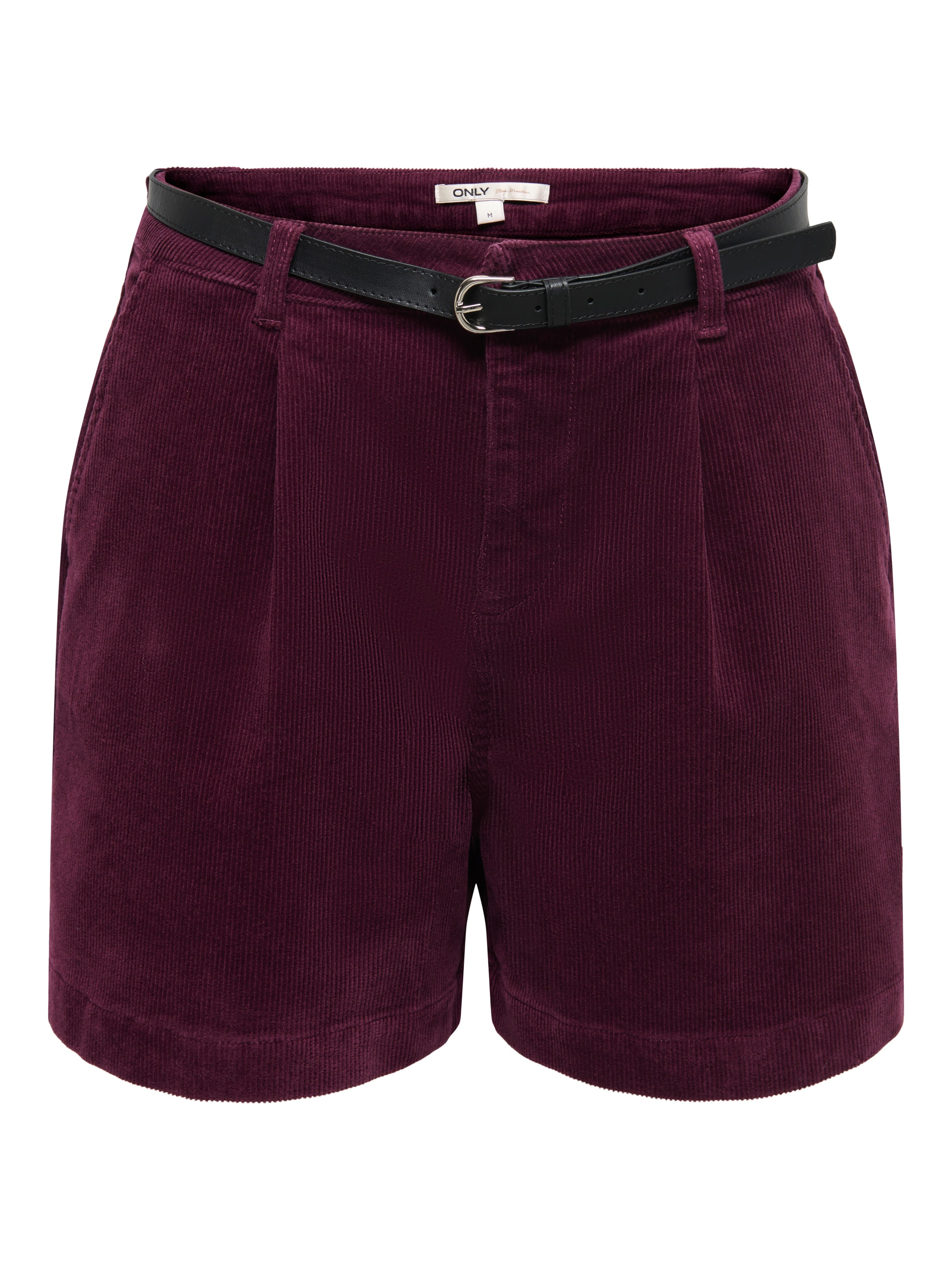 ONLY Shorts "ONLZEVA HW BELT CORD SHORTS CC PNT" Baumwollmischung, Cord, regular fit, high waist