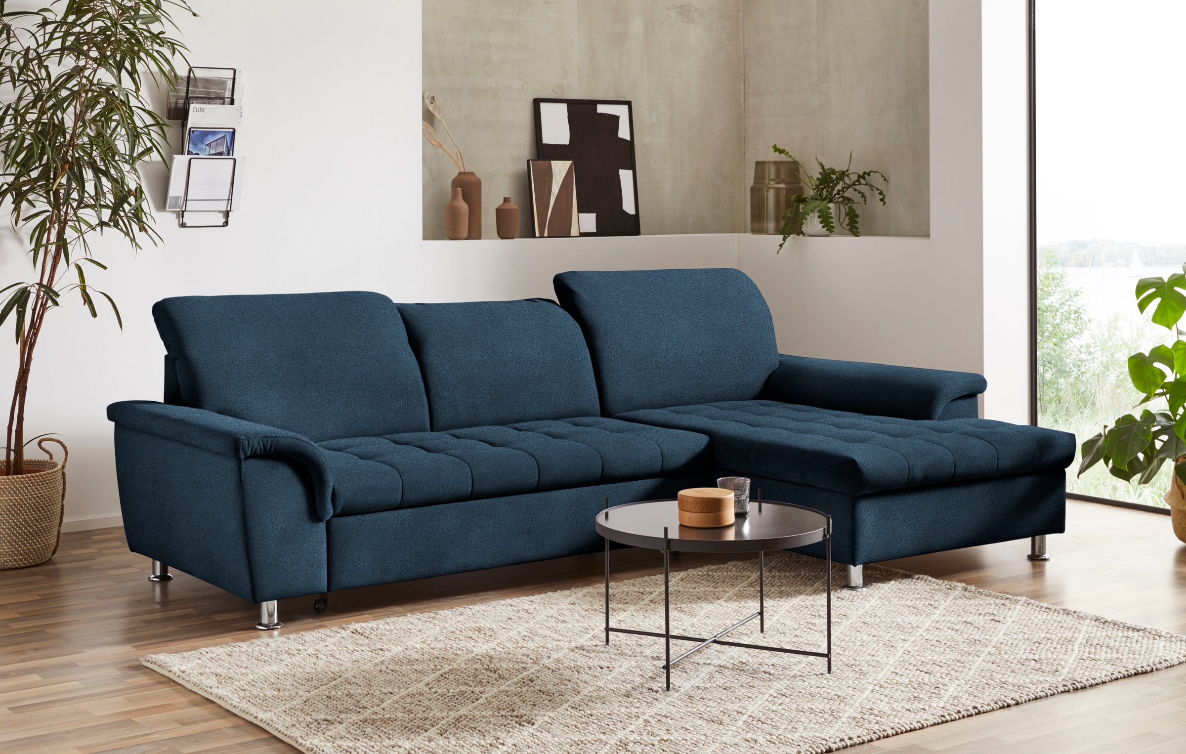 DOMO collection Ecksofa »Franzi L-Form«, wahlweise mit Kopfteilverstellung (dann Tiefe: 170 cm)
