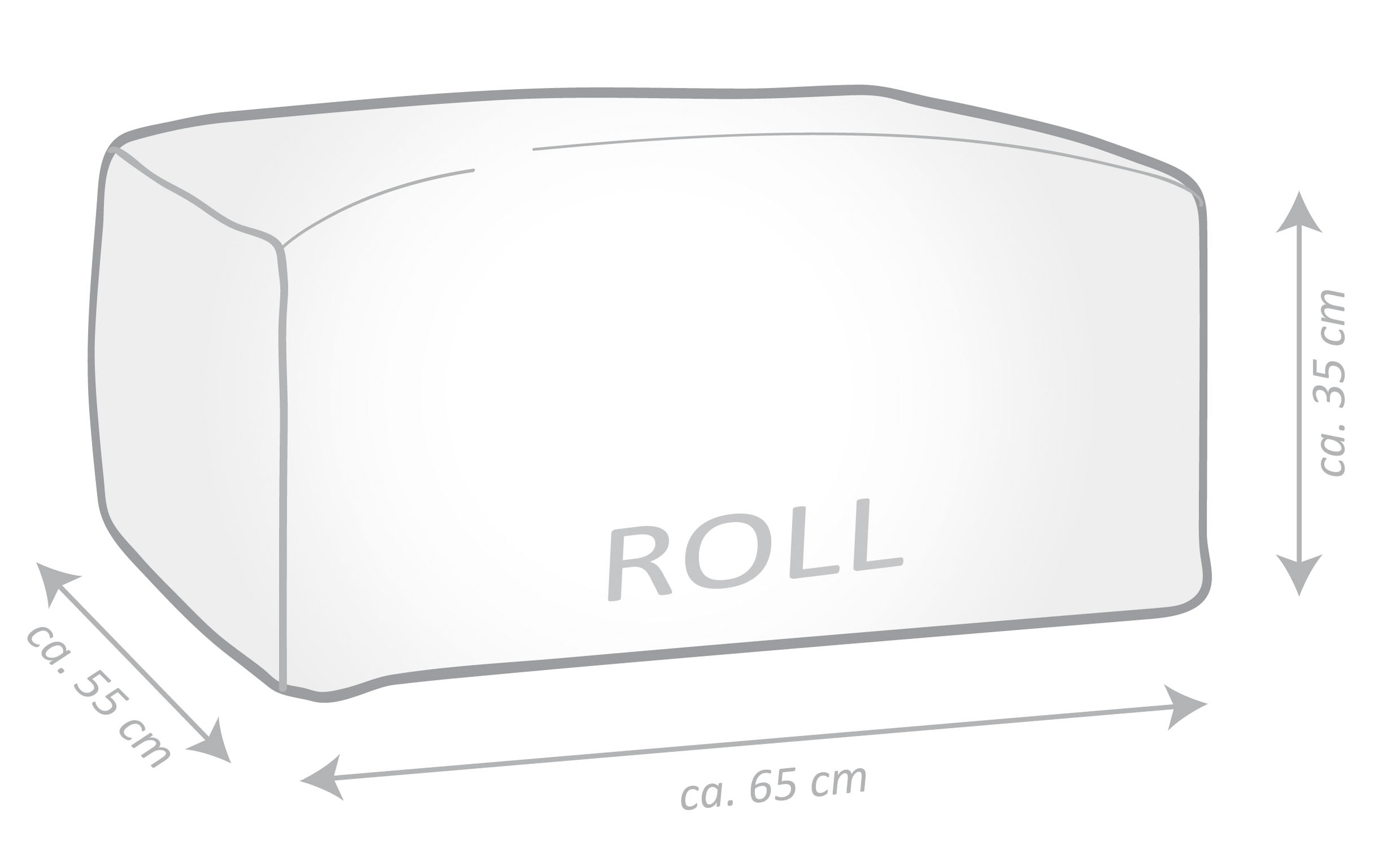 Magma Heimtex Sitzsack »Roll WOOLLY«, (1 St.)