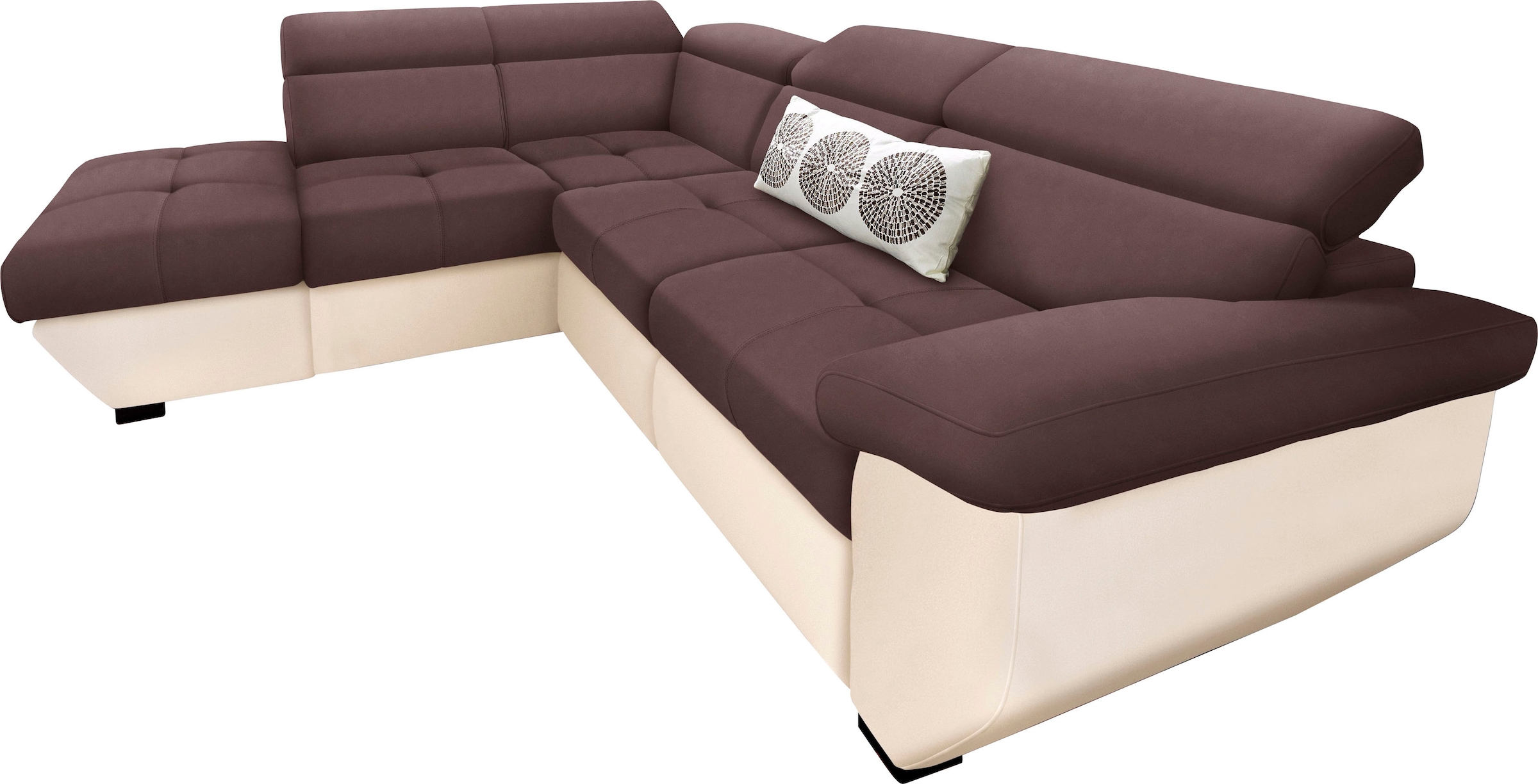 COTTA Ecksofa "Speedway L-Form", mit Kopfteilverstellung, wahlweise mit Bet günstig online kaufen